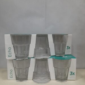 Jogo Copo 3Peças 300ml Vidro OLF