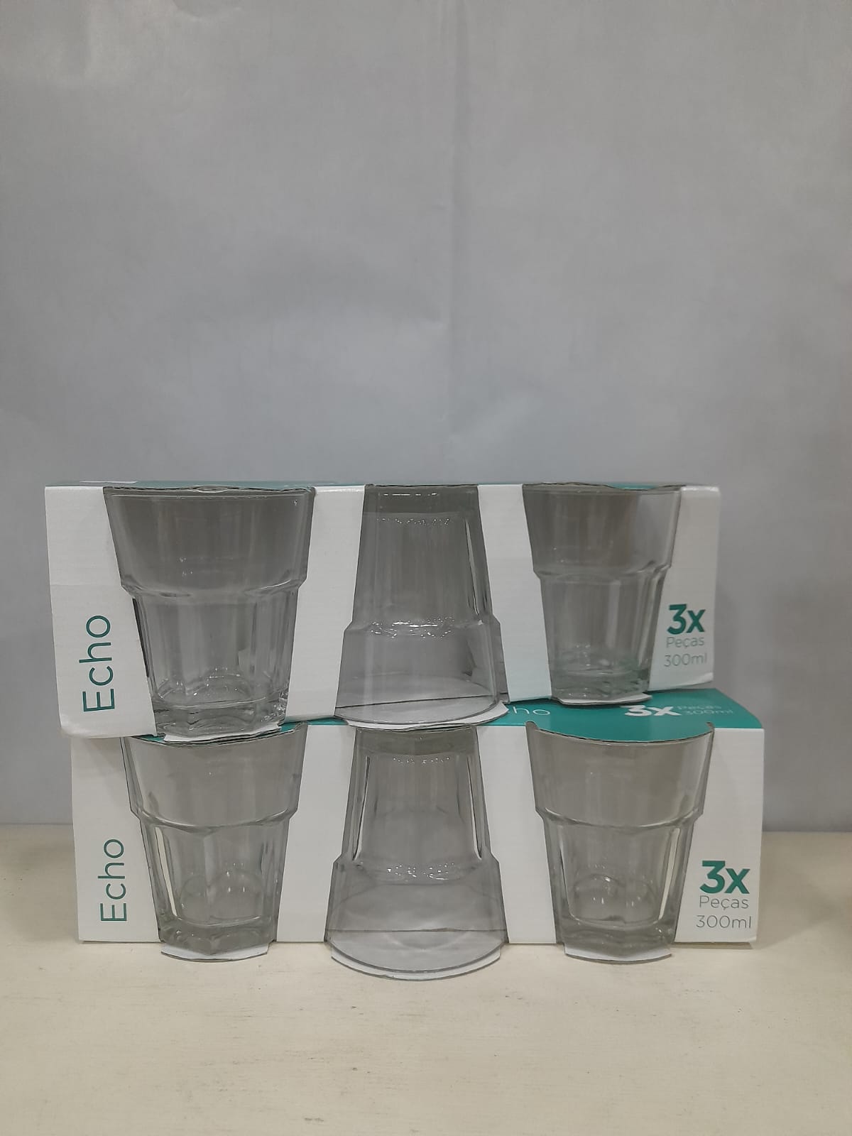 Jogo Copo 3Peças 300ml Vidro OLF