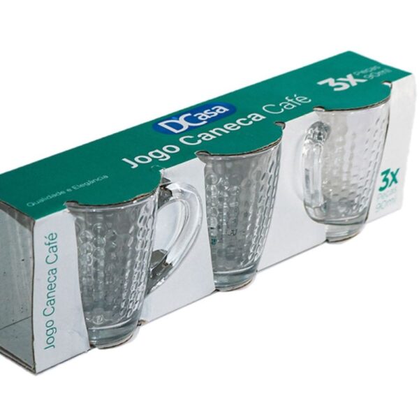 Xicara Caneca Café Henry 3Peças 90ml