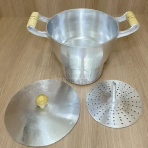 Cuscuzeira Alumínio Batido