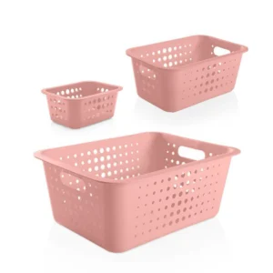 Cesto Italy 4,2L 10x18x18cm Rosa Quartz