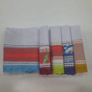 Kit Pano De Prato 5 Peças 45 x 75cm Estampado