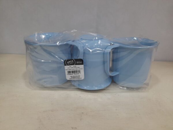 Caneca Baby Azul 280ml 3Peças