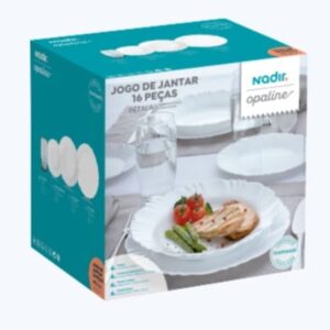 Jogo de Jantar 16Peças Pétala Nadir Opaline