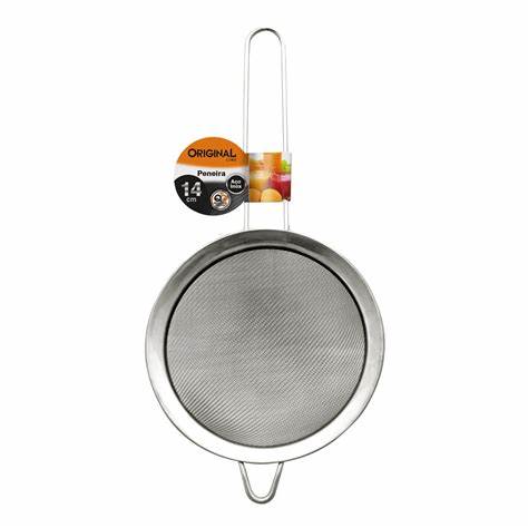 Peneira Inox Cozinha Para Polvilhar 14cm