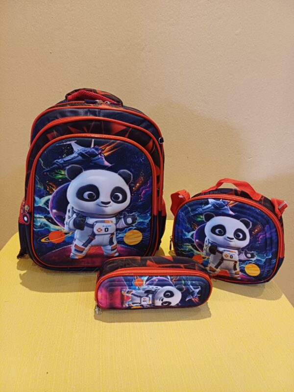Kit Mochila Infantil 3D Led 3Peças Masculina - Image 2