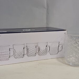 Jogo de Caneca Vidro 6Peças 230ml
