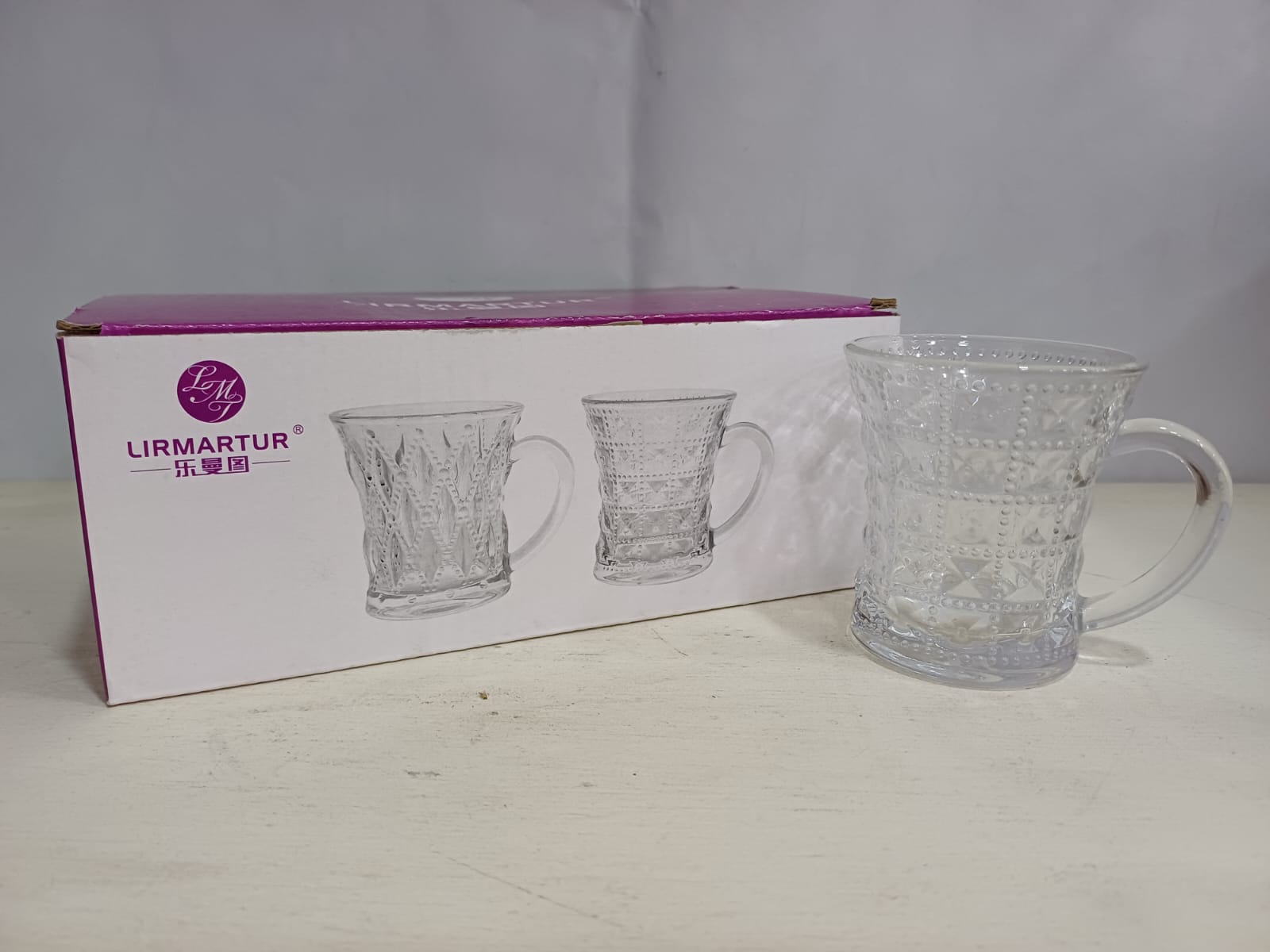 Jogo de Xicaras Vidro 120ml 6Peças