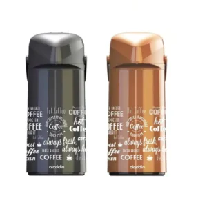 Garrafa de Café Térmica 1.8L Preta e Marrom