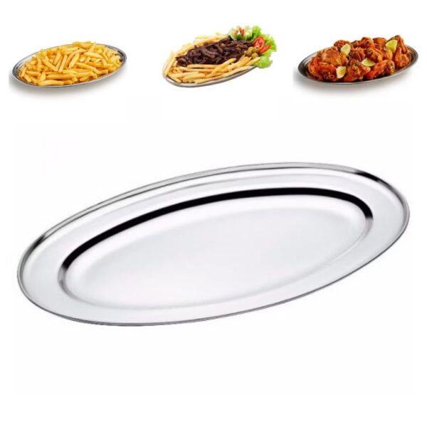 Travessa Oval Inox Fratelle 35cm